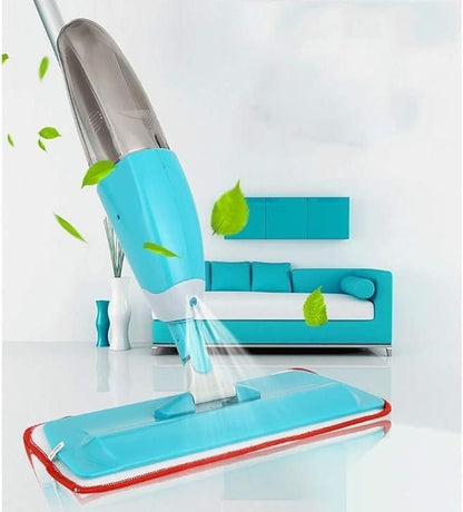Premium Spray Mop with Reusable Pads and 800ml Refillable Bottle, Wet & Dry Microfiber Floor Cleaner.