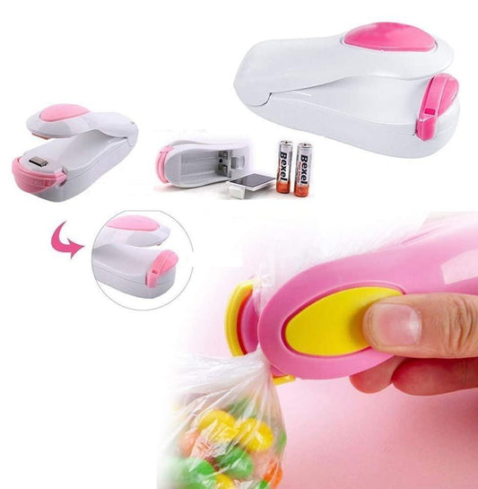 Portable Mini Automatic Sealing Machine | Handheld Packet Sealer for Food, Chips, Plastic Bags | Travel Friendly