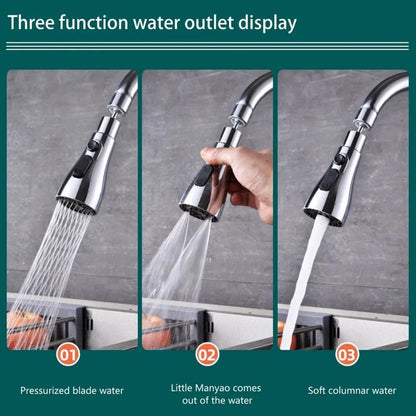 3-in-1 Kitchen Sink Faucet | 3 Modes, Stainless Steel, Easy Installation, Water Saver, 360° Rotating