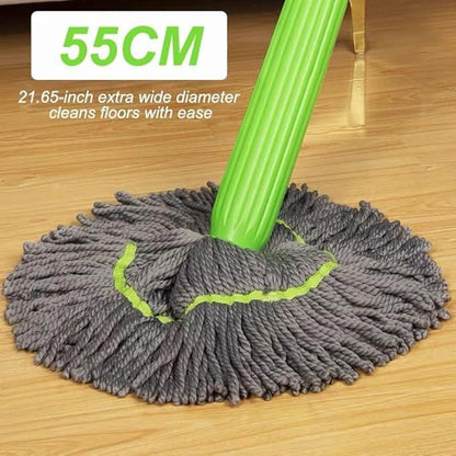 Self-Wringing Water Cleaning Mop | 360° Adjustable | Push, Squeeze & Relax