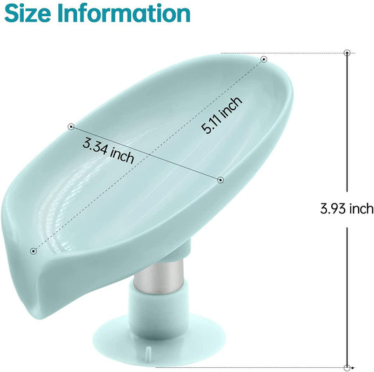 Self Draining Soap Dish Holder with Suction Cup