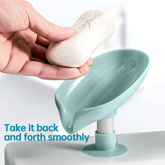 Self Draining Soap Dish Holder with Suction Cup