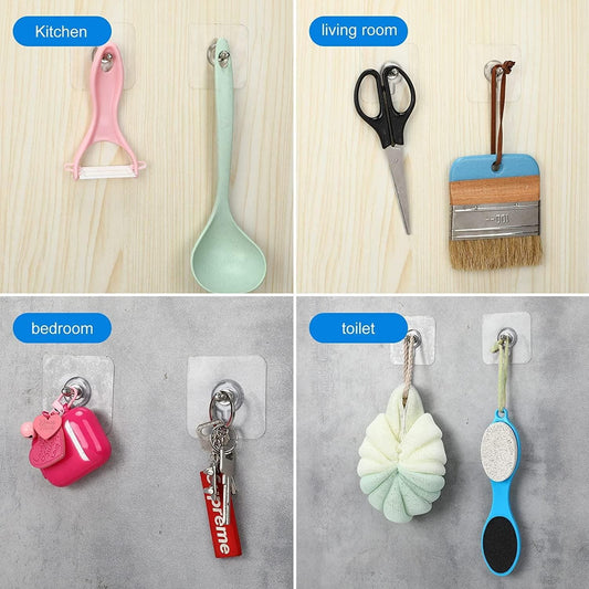 Heavy-Duty Adhesive Wall Hooks – No-Drill, Waterproof Screw