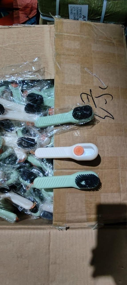 Multifunctional Scrubbing Brush | Automatic Liquid Shoe Cleaning Brush with Built-in Soap Dispenser