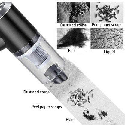 2-in-1 Portable Air Duster & Wireless Mini Vacuum Cleaner