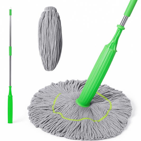 Self-Wringing Water Magic Mop | Just Push, Squeeze & Relax | 360° Adjustable & Reusable | Ideal for All Types of Floors